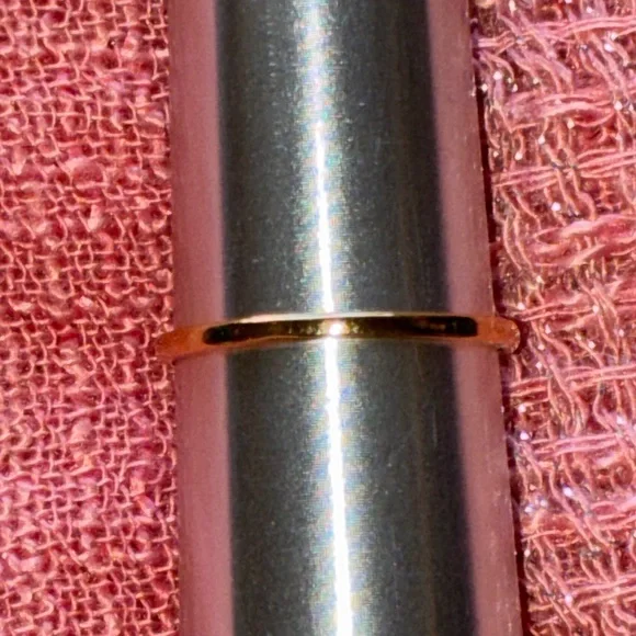 Gold Turtle Ring with Turquoise and Red Stone - Size 6 & 3/4ths - Picture 4 of 4